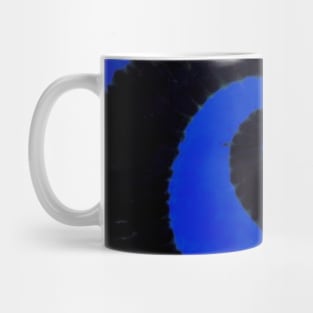 Spiral Blue Black Tie Dye Mug